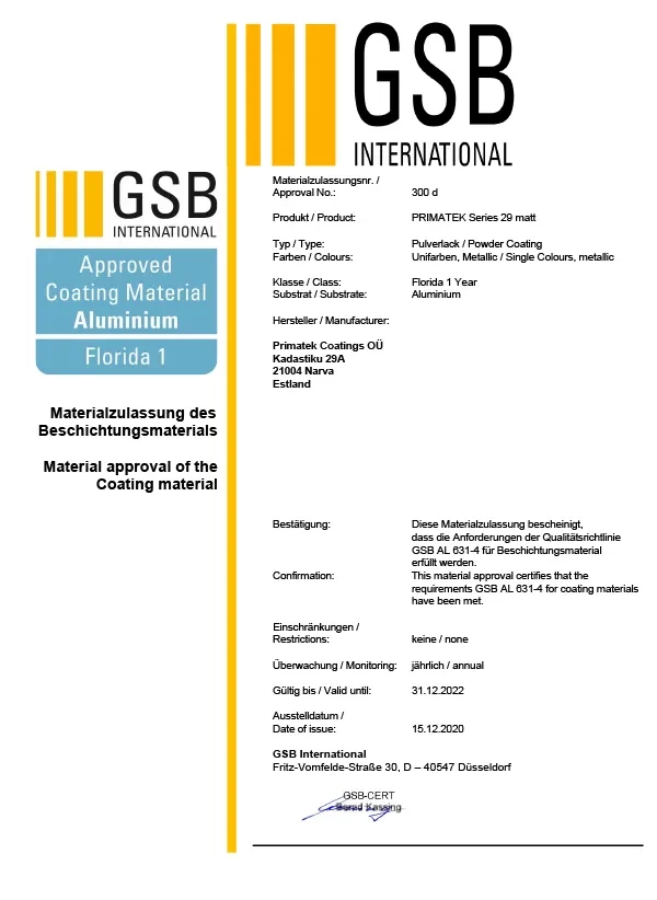 GSB серия 29 матовые